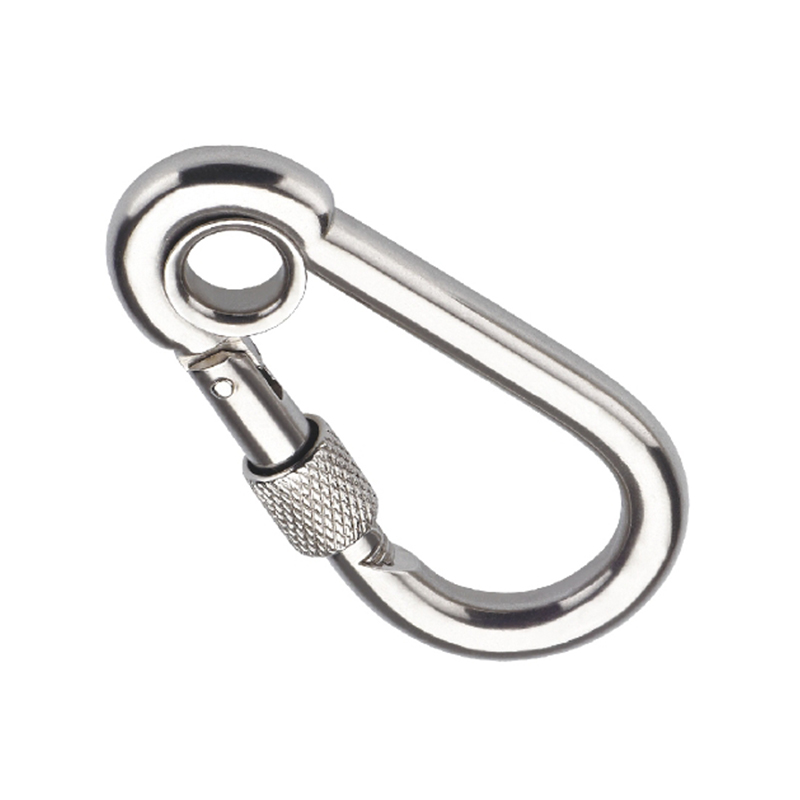 Snap Hook with Eyelet and Screw, Zinc Plated